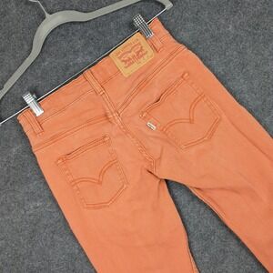 Levi's 511 Slim Orange Jeans Kids Size 10 Reg W25 L25